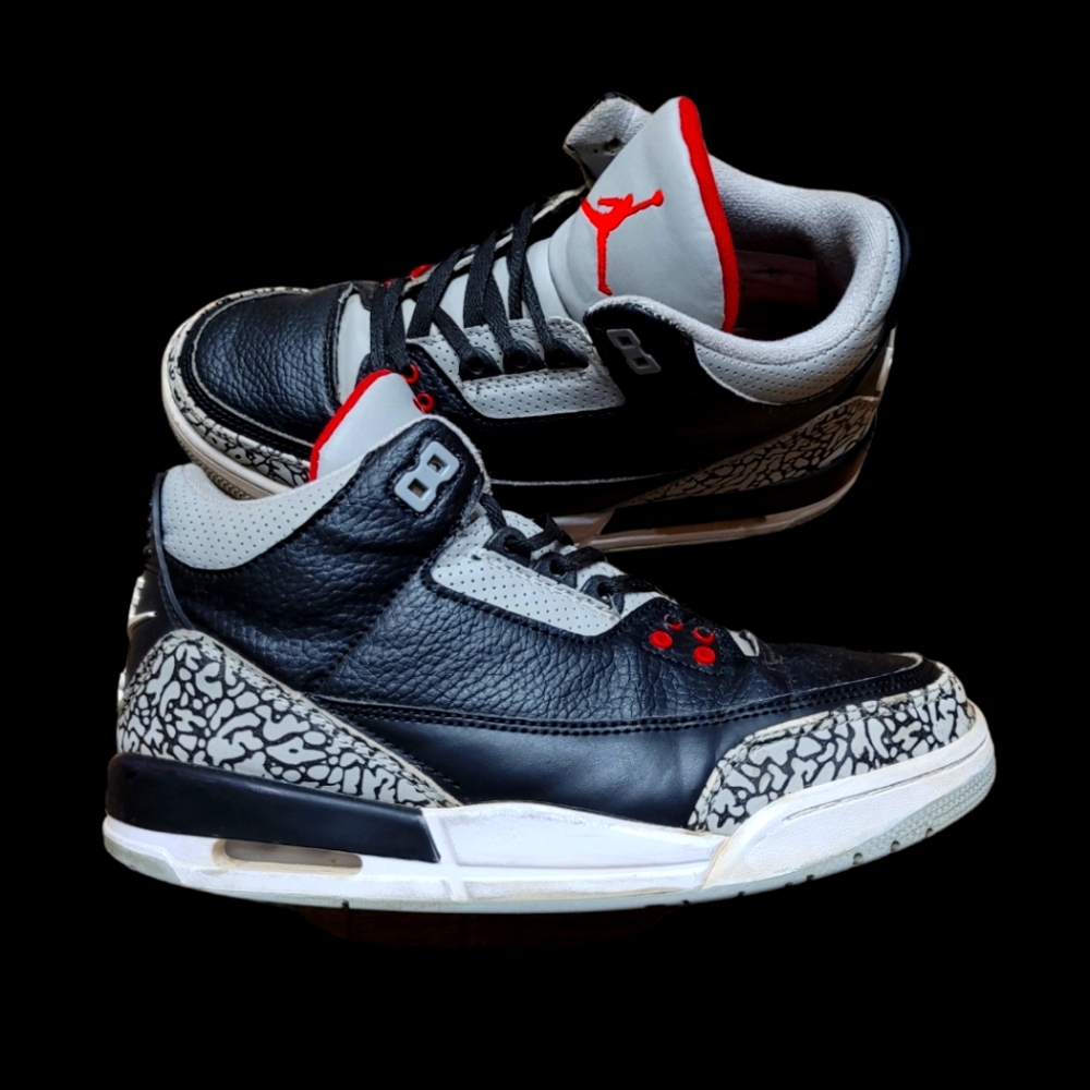Nike Air Jordan 3 Black Cement 2018 OG III 854262–001 Mens Sneakers Sz 5.5